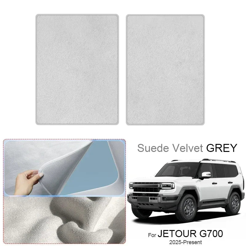 Jetour G700 — Suede Electrostatic Sunroof Sunshade, UV & Heat Insulation (2025–Present)