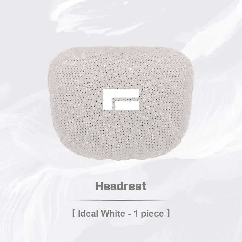 ROX 01 — Suede Neck Headrest & Lumbar Support Cushion Set