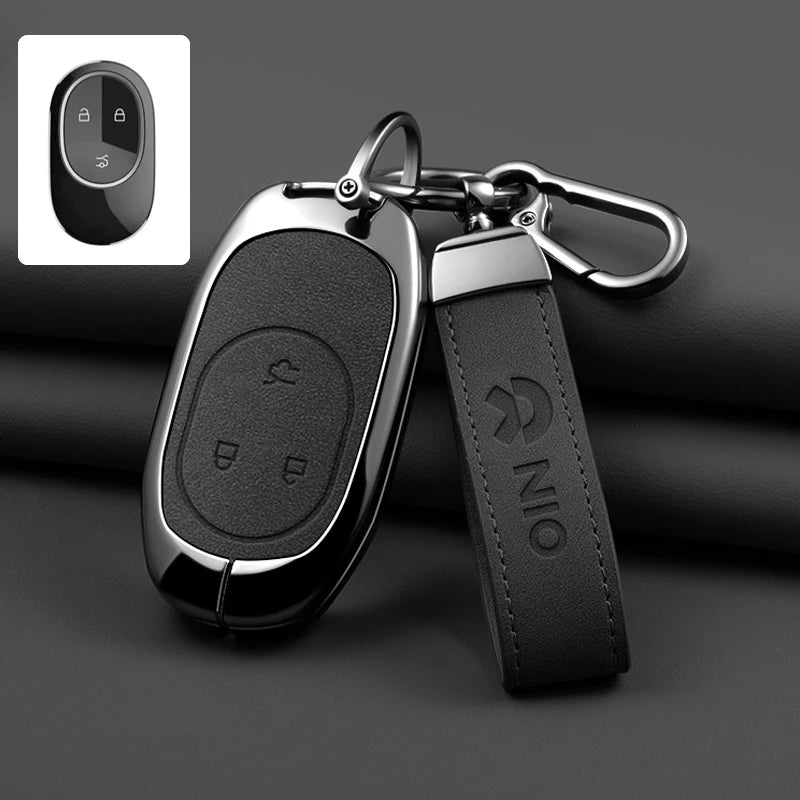 NIO ET5 / ET7 / ES6 / ES7 / ES8 / EC6 / EC7 — Zinc Alloy Key Fob Case & Keychain (Full Range)