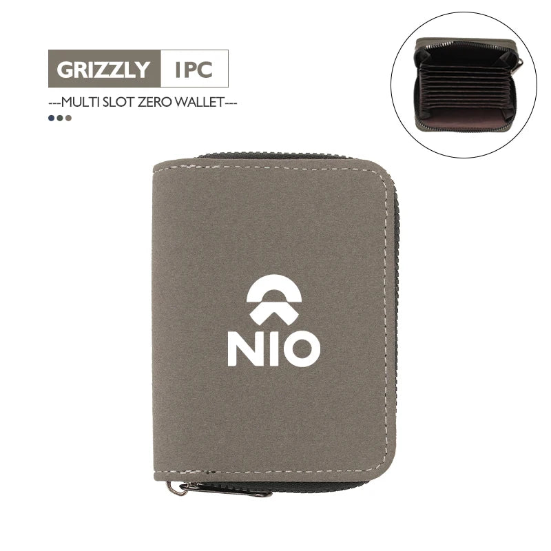 NIO Full Range — Suede Leather RFID Blocking Multi-Slot Card Wallet