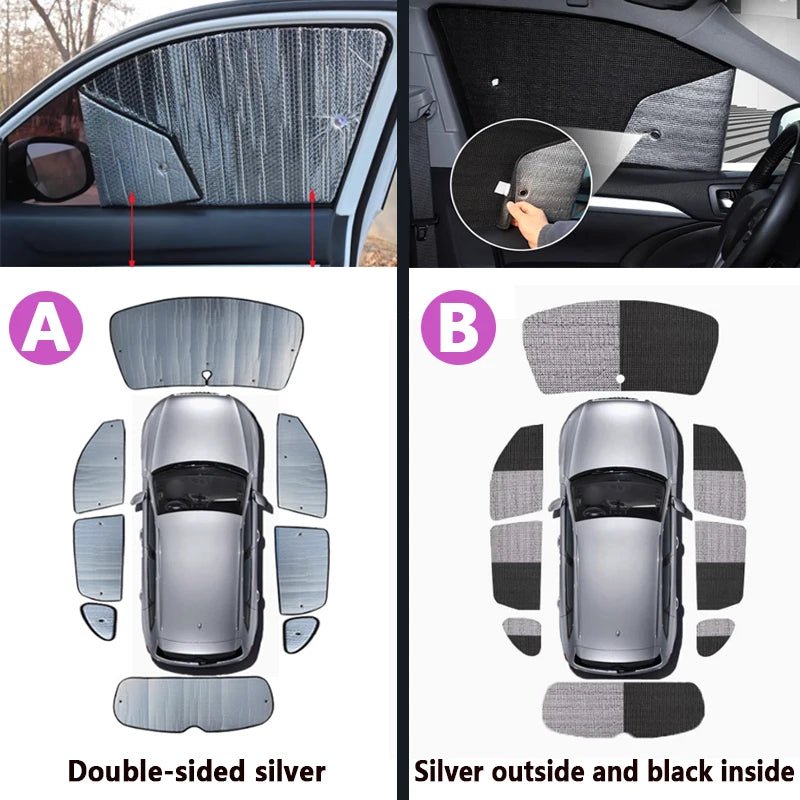 Full Sunshade Set – Windshield & Window Visor Cover | For Zeekr 7X (2024–2026)