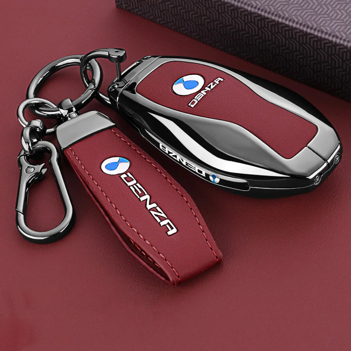 Denza B5 / B8 — Zinc Alloy Smart Key Fob Case & Keychain (2025–2026)