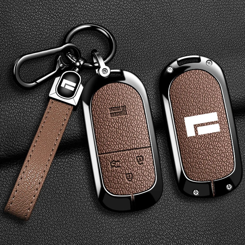 ROX ADAMAS — Zinc Alloy 3-Button Smart Key Fob Case & Keychain (2023–2026)
