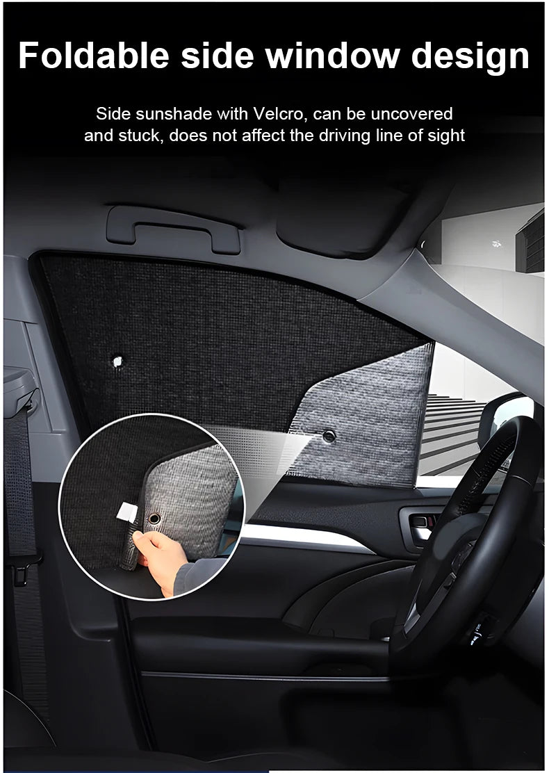 Full Sunshade Set – Windshield & Window Visor Cover | For Zeekr 7X (2024–2026)