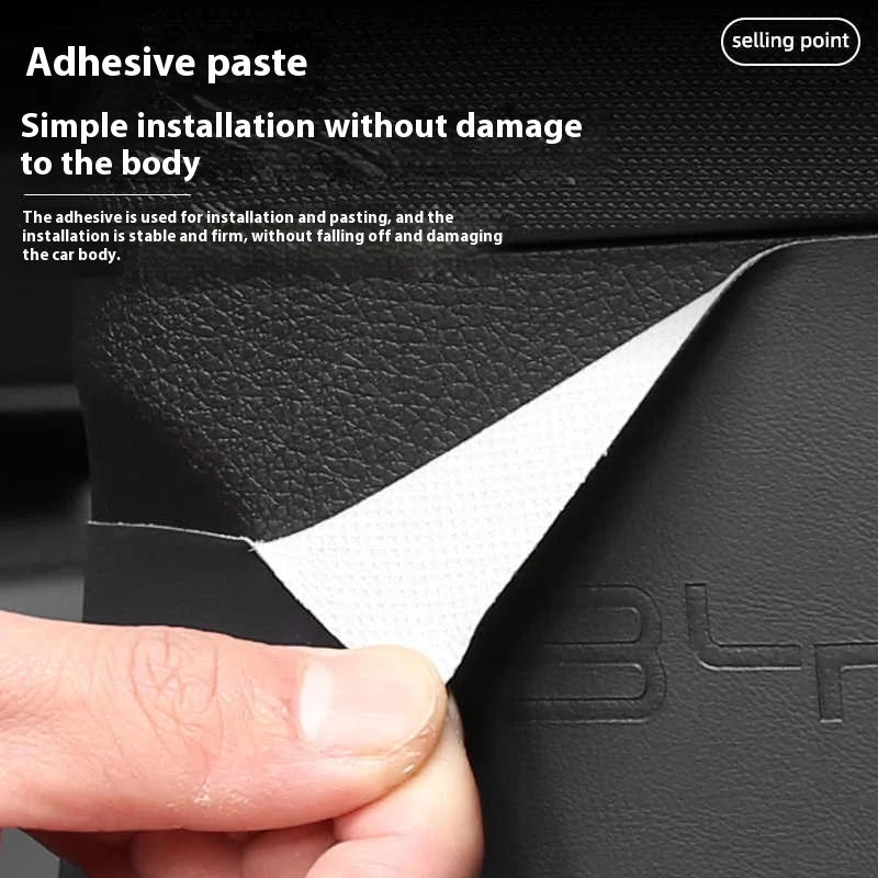 BYD Song Plus DMI / Seal U / Sealion 6 — Leather B-Pillar Scratch Protector & Seat Belt Buckle Guard