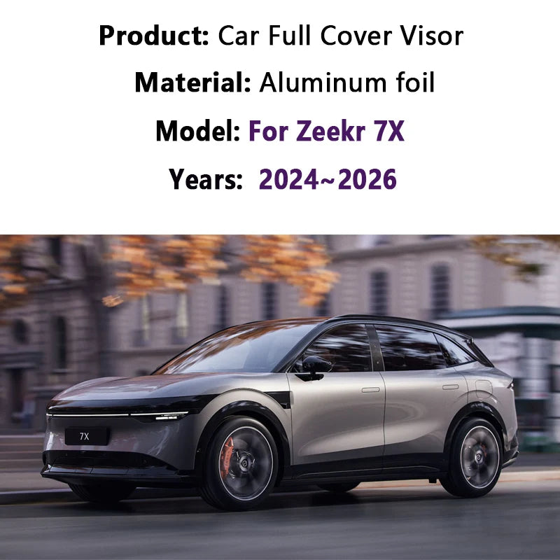 Zeekr 7X Window Sun Shades