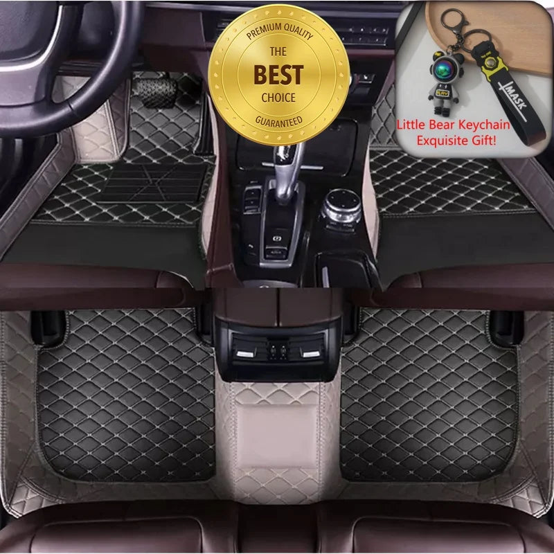 ROX ADAMAS — Custom-Fit PU Leather Luxury Floor Mats, LHD & RHD, All-Weather (2025–2026)