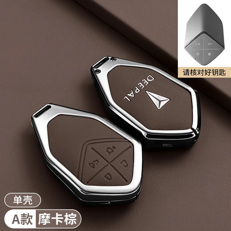 DEEPAL S05 / S07 / S7 / SL03 / G318 — Galvanised Alloy Smart Key Fob Case & Keychain (2024–2025)