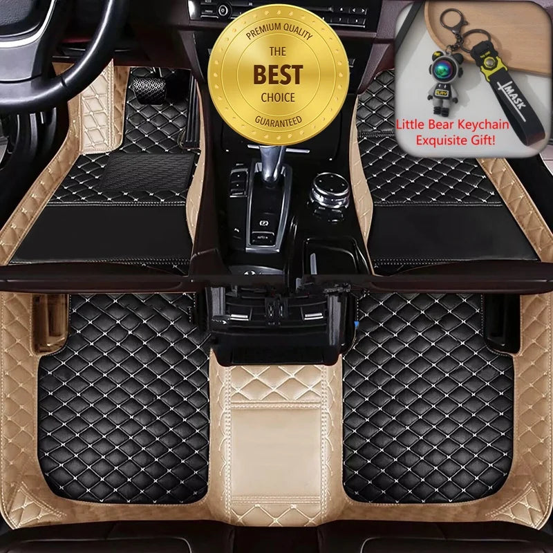 ROX ADAMAS — Custom-Fit PU Leather Luxury Floor Mats, LHD & RHD, All-Weather (2025–2026)