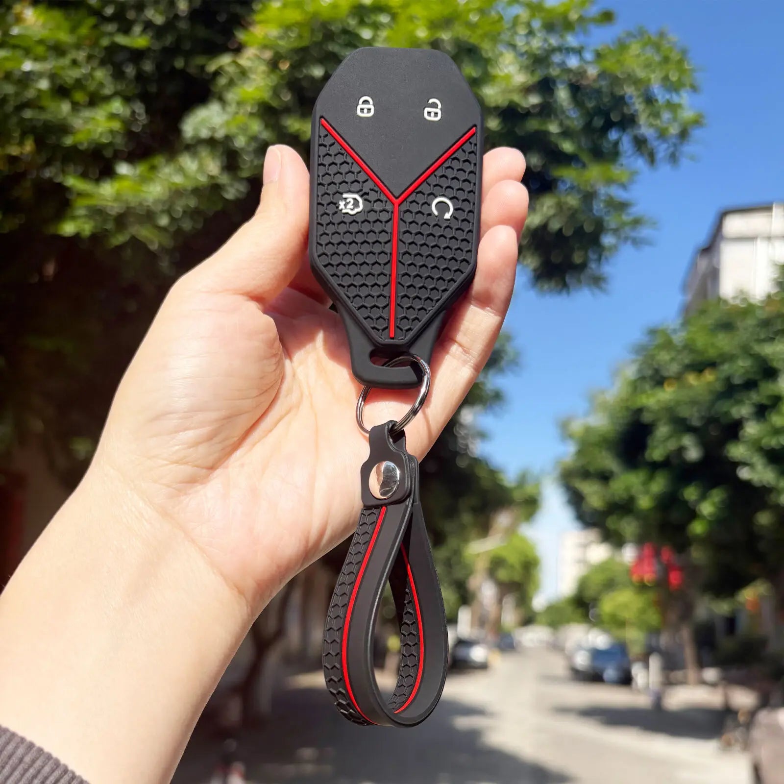 BYD Leopard 5 Ultra / Leopard 8 / Titanium 7 — Silicone Key Fob Case (2025–2026)