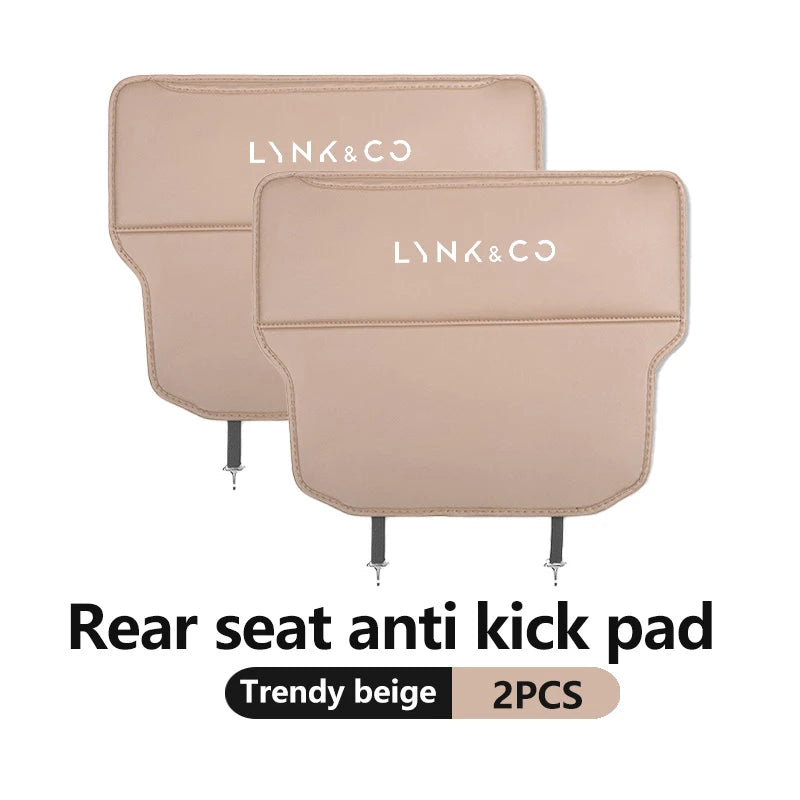 Lynk & Co — Leather Seat Back Anti-Kick Pad with Storage Pocket (01 / 02 / 03 / 05 / 06 / 09)