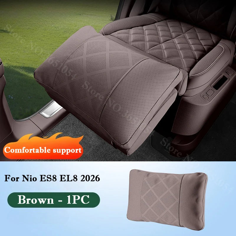NIO EL8 — Mid-Row Leg Rest & Lumbar Support Cushion with Heightening Pad (2026)