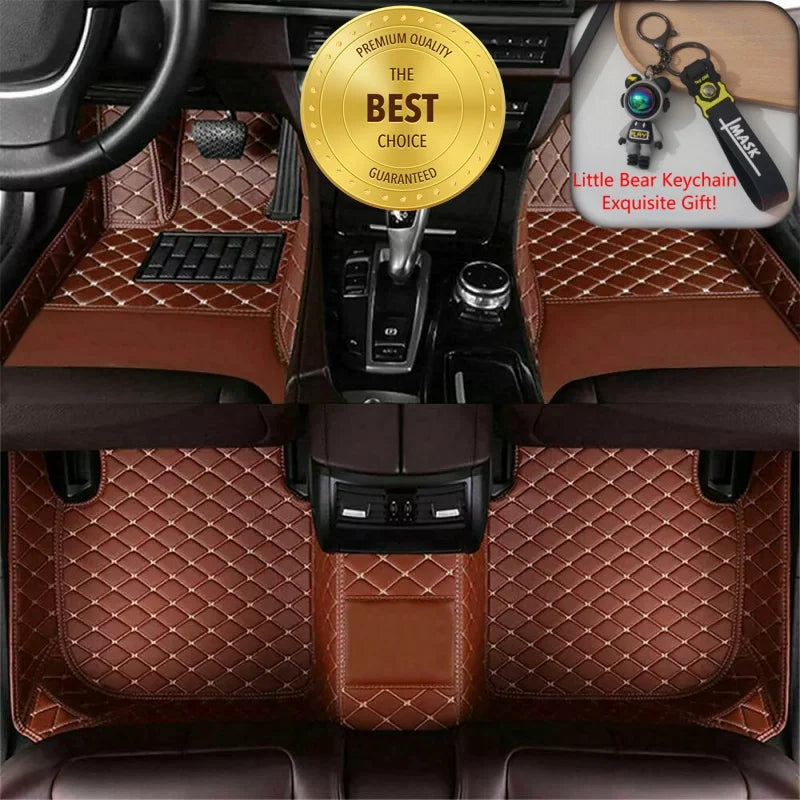 ROX ADAMAS — Custom-Fit PU Leather Luxury Floor Mats, LHD & RHD, All-Weather (2025–2026)
