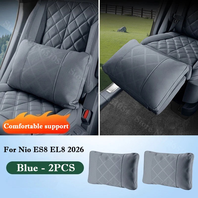 NIO EL8 — Mid-Row Leg Rest & Lumbar Support Cushion with Heightening Pad (2026)