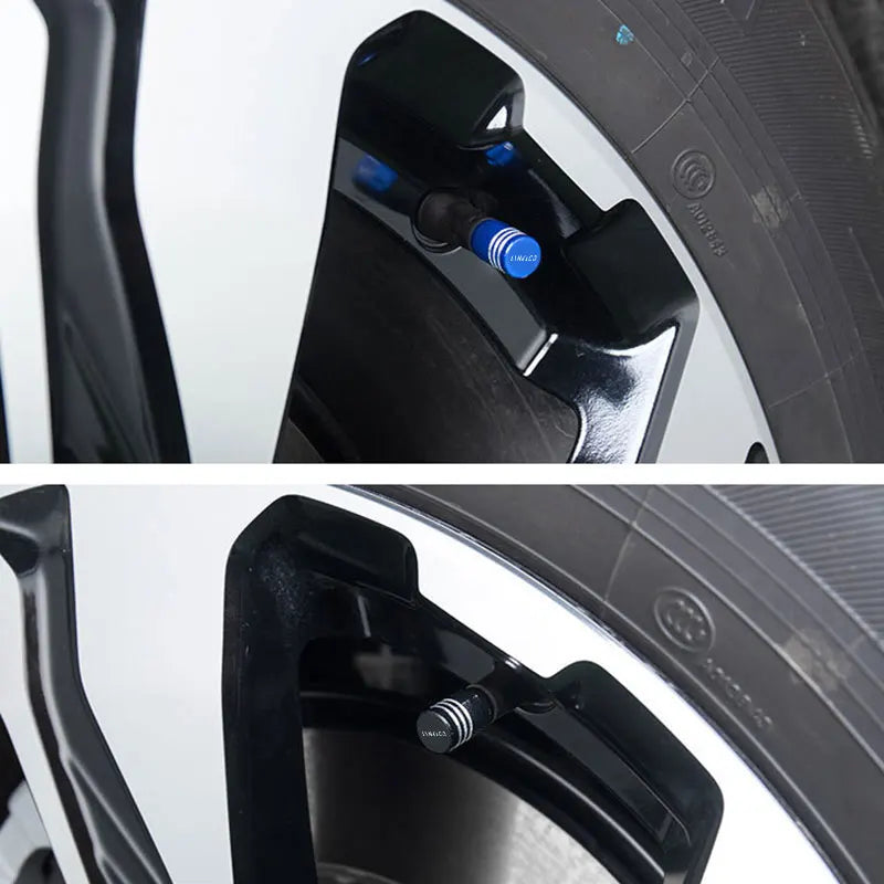 Lynk & Co — Alloy Laser-Engraved Tyre Valve Caps Set (01 / 02 / 03 / 05 / 06 / 09)