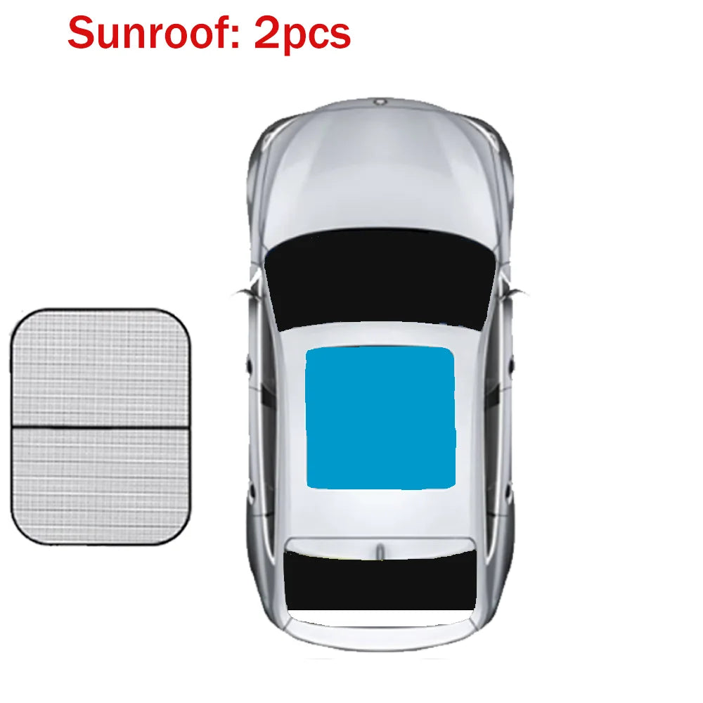 NIO EL8 — Triple-Layer Aluminium Foil & Pearl Cotton Full Coverage Sunshade Set (2023–2026)