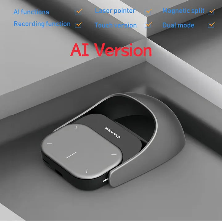 Cheerdots 2  — AI-Enabled Bluetooth Air Mouse, Wireless Touchpad, Laser Pointer &amp; Recording Pen