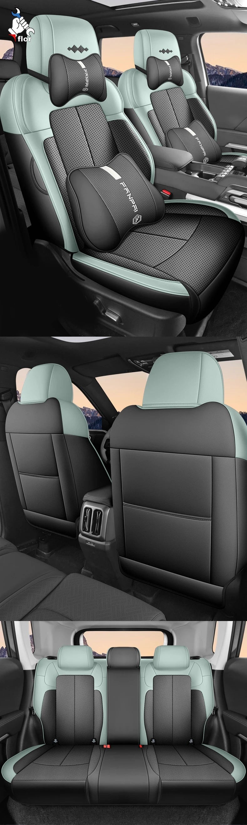 BYD Leopard / Titanium 7 — Custom-Fit Full-Surround Seat Cover Set, LHD (2025–2026)