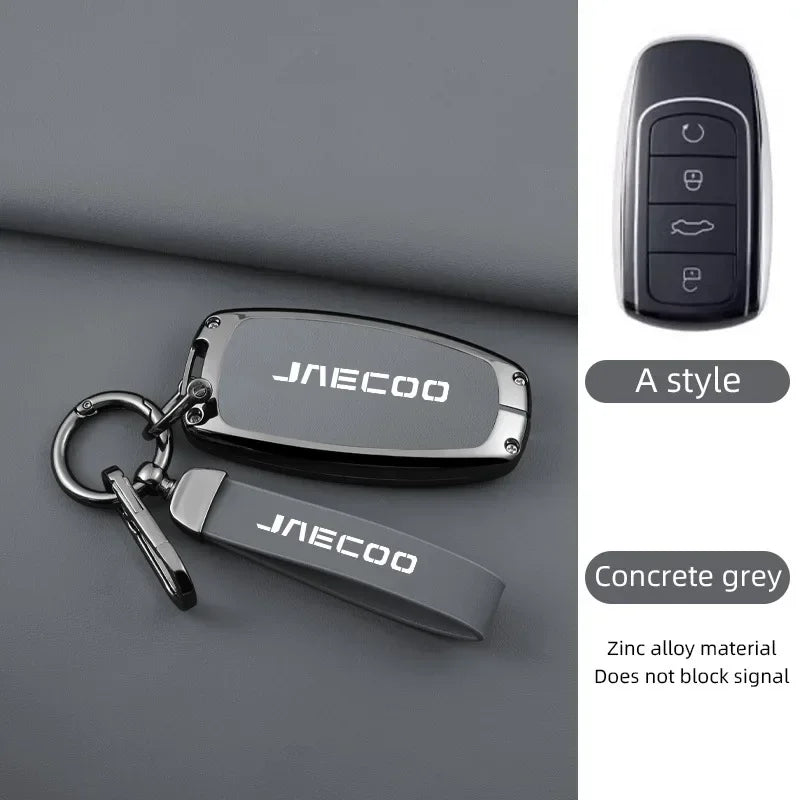 Jaecoo J7 — Galvanised Alloy Key Fob Case & Keychain Cover (2024–2025)