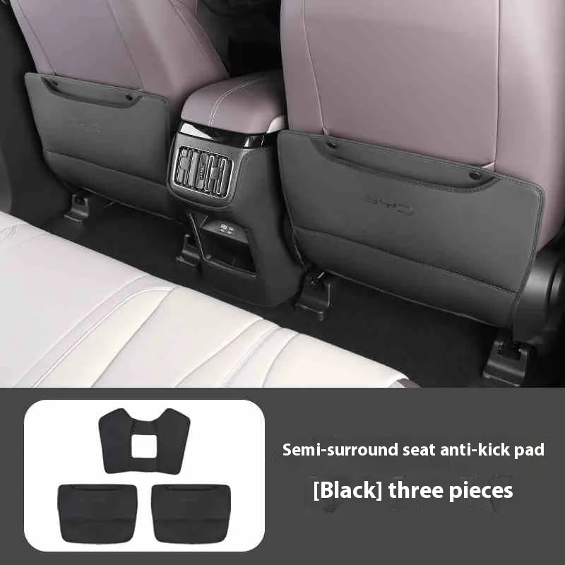 BYD Song Plus DMI / Seal U / Sealion 6 — Leather Rear Seat Anti-Kick Mat & Protector