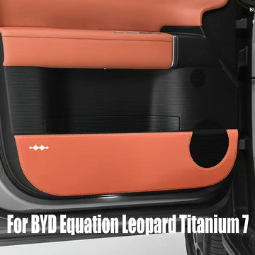 BYD Equation / Leopard / Titanium 7 — Leather Door Anti-Kick Pad Set (2025–2026)