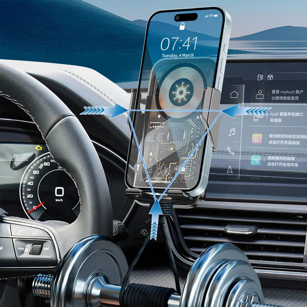 ROX ADAMAS — 15.7" Navigation Screen Aluminium Alloy Phone Holder Mount (2025–2026)