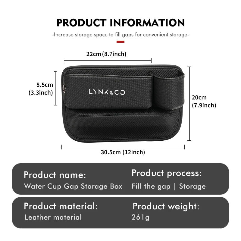Lynk & Co — Seat Gap Multifunctional Storage Box & Cup Holder (01 / 02 / 03 / 04 / 05 / 06 / 07 / 08 / 09)