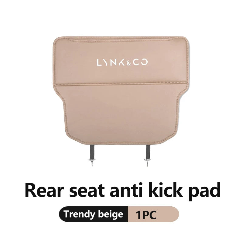 Lynk & Co — Leather Seat Back Anti-Kick Pad with Storage Pocket (01 / 02 / 03 / 05 / 06 / 09)