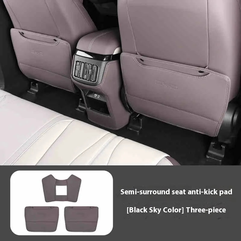 BYD Song Plus DMI / Seal U / Sealion 6 — Leather Rear Seat Anti-Kick Mat & Protector
