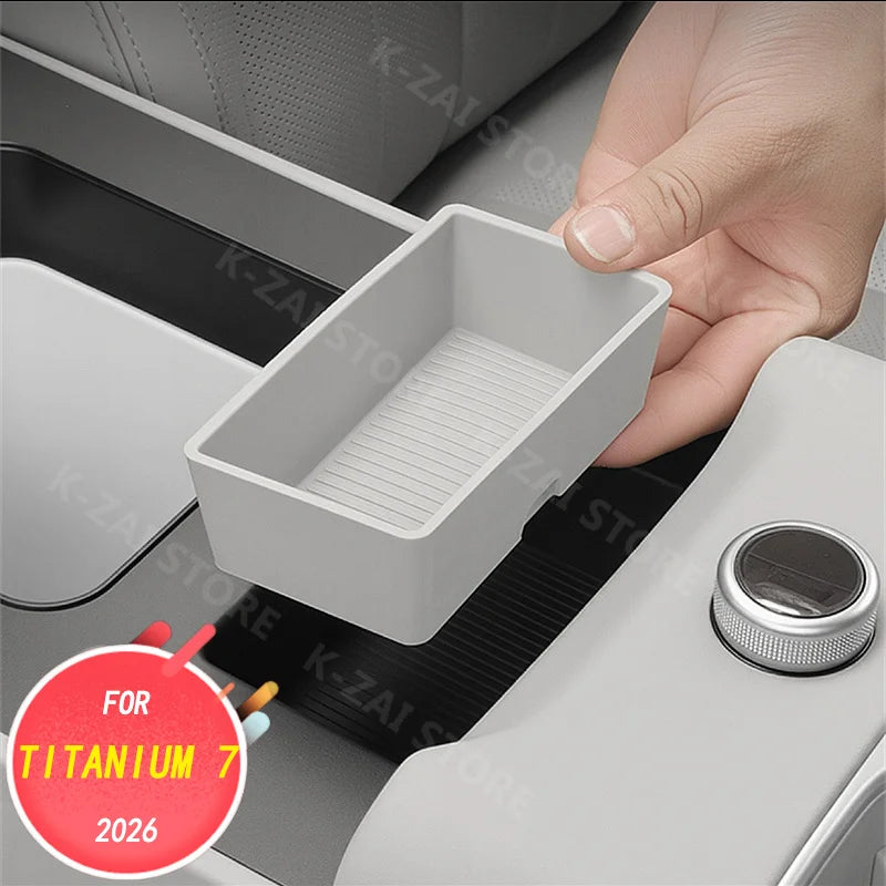 BYD Leopard / Titanium 7 — Armrest Storage & Rubbish Bin Organiser (2026)