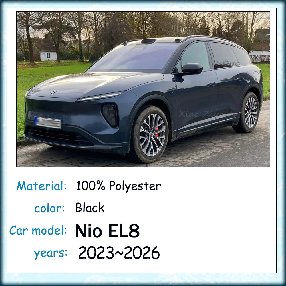 NIO EL8 MK2 — Magnetic Mesh Privacy Sunshade Set, Side Windows & Rear Windshield (2023–2026)