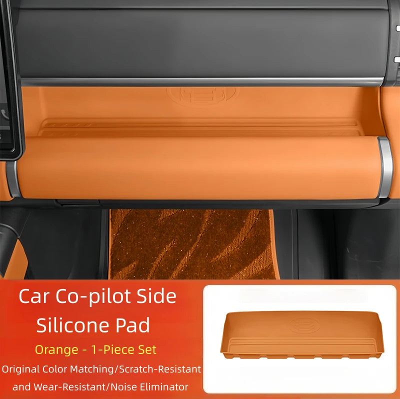 BYD Leopard 7 / Titanium 7 — Full-Coverage Silicone Co-Pilot Dashboard & Storage Box Protective Pad
