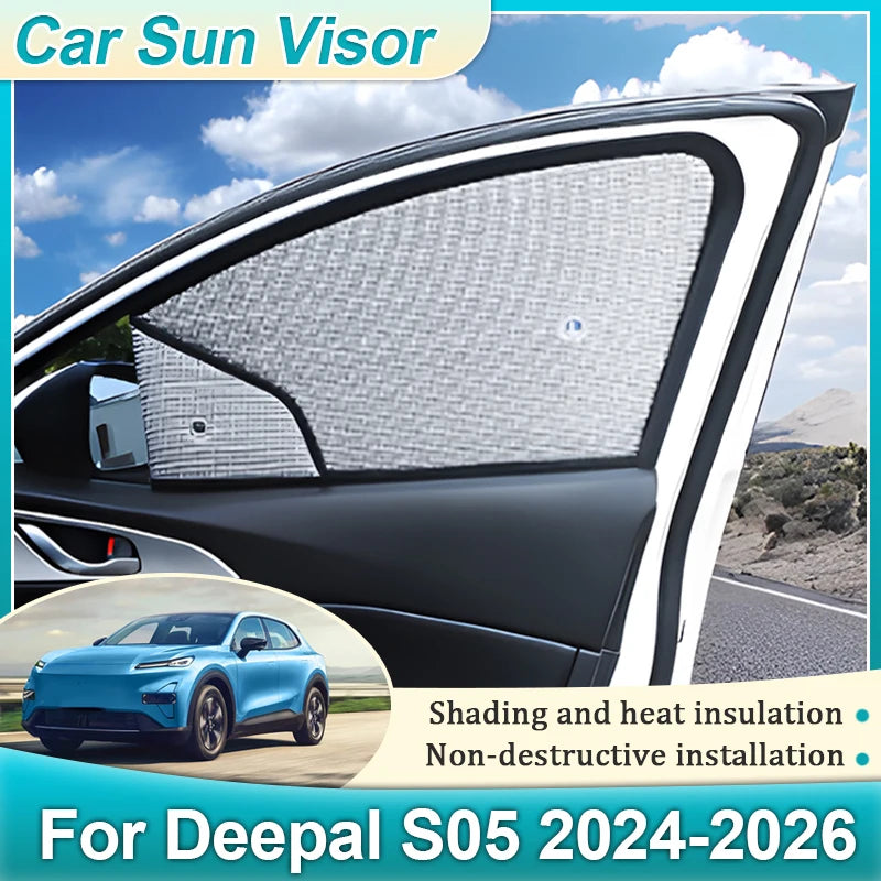 DEEPAL S05 — Blackout Magnetic Window Sunshades & Windshield Visor, Full Coverage (2024–2026)