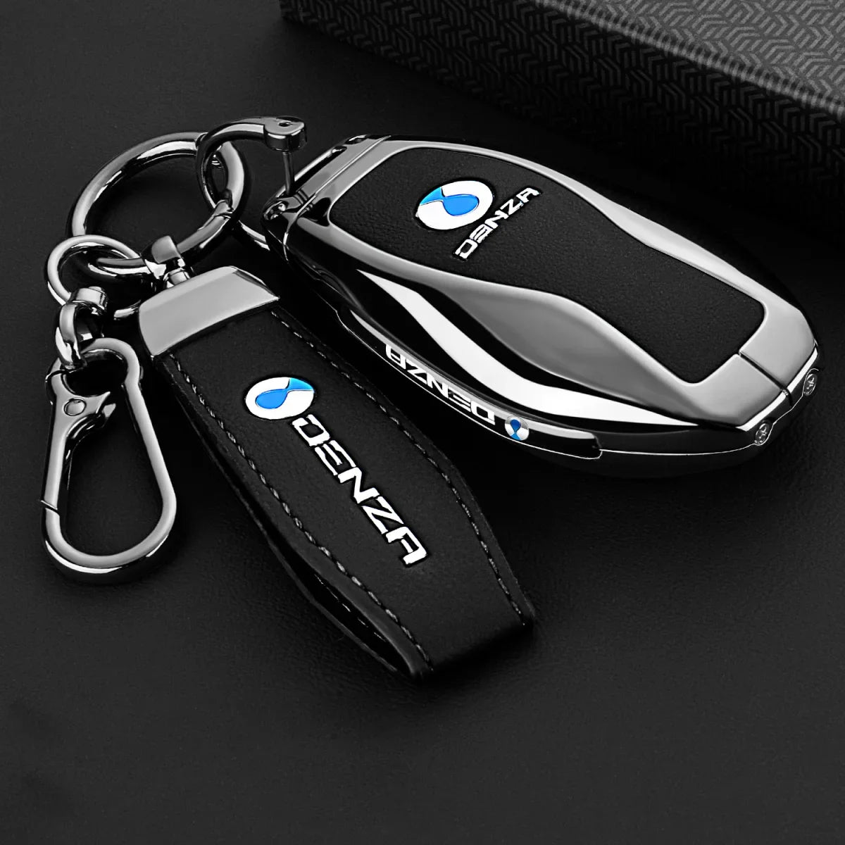 Denza B5 / B8 — Zinc Alloy Smart Key Fob Case & Keychain (2025–2026)