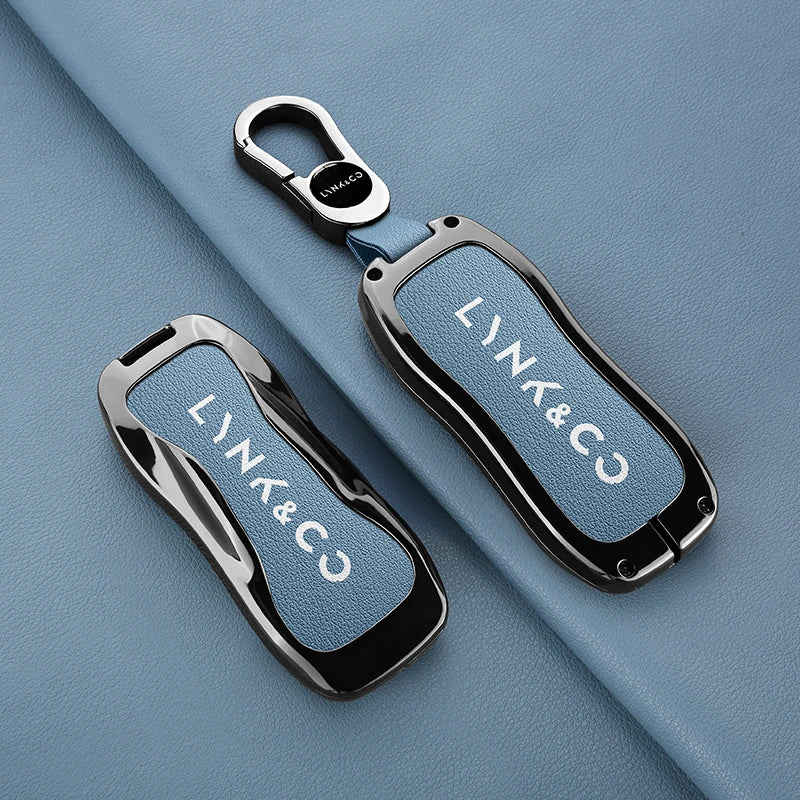 Lynk & Co Z10 / Z20 / 900 EM-P — Zinc Alloy & Leather Key Fob Case & Keychain