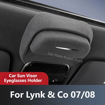 Lynk & Co 07 / 08 — Suede Sunglasses Holder & Storage Clip (Roof-Mounted)