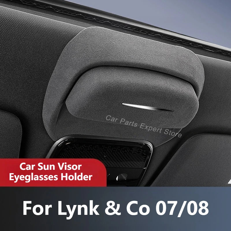 Lynk & Co 07 / 08 — Suede Sunglasses Holder & Storage Clip (Roof-Mounted)