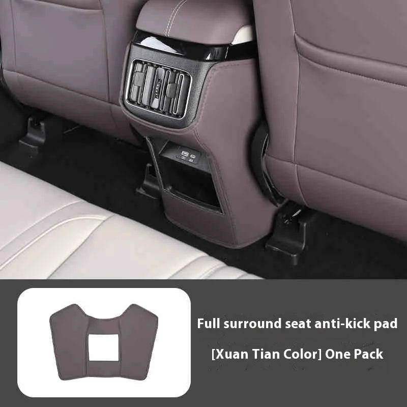 BYD Song Plus DMI / Seal U / Sealion 6 — Leather Rear Seat Anti-Kick Mat & Protector
