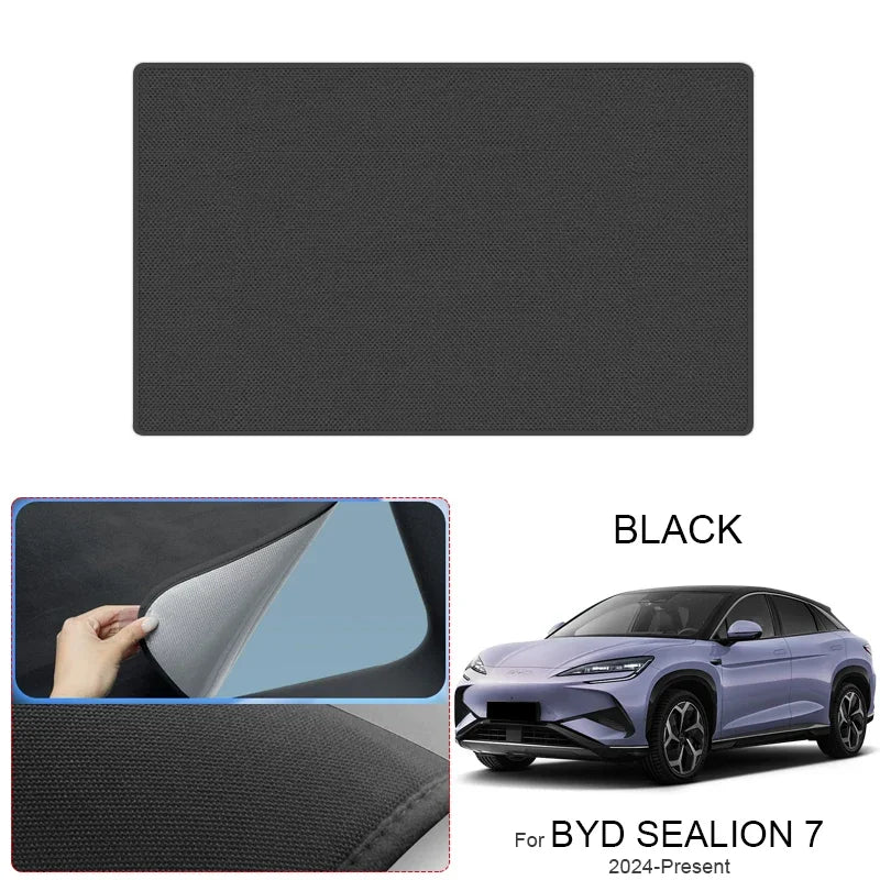 BYD Sealion 7 — Suede Electrostatic Sunroof Sunshade, UV & Heat Insulation (2025–Present)