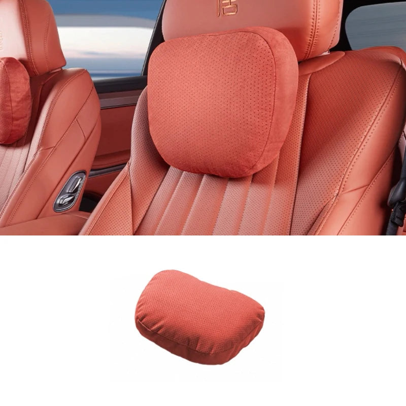 BYD Tang L / Sealion 8 — Suede Neck Support Headrest Pillow (2025–2026)