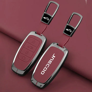 Jaecoo J7 — Galvanised Alloy Key Fob Case & Keychain Cover (2024–2025)