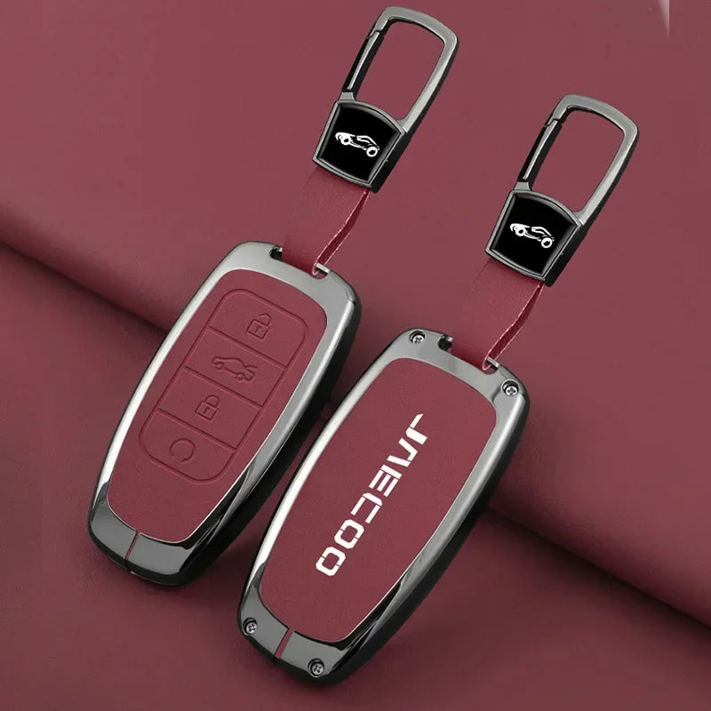 Jaecoo J7 — Galvanised Alloy Key Fob Case & Keychain Cover (2024–2025)