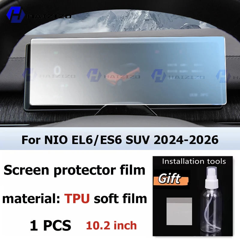 NIO EL6 — TPU Matte & Transparent GPS Navigation & Console Screen Protector Film (2024–2026)