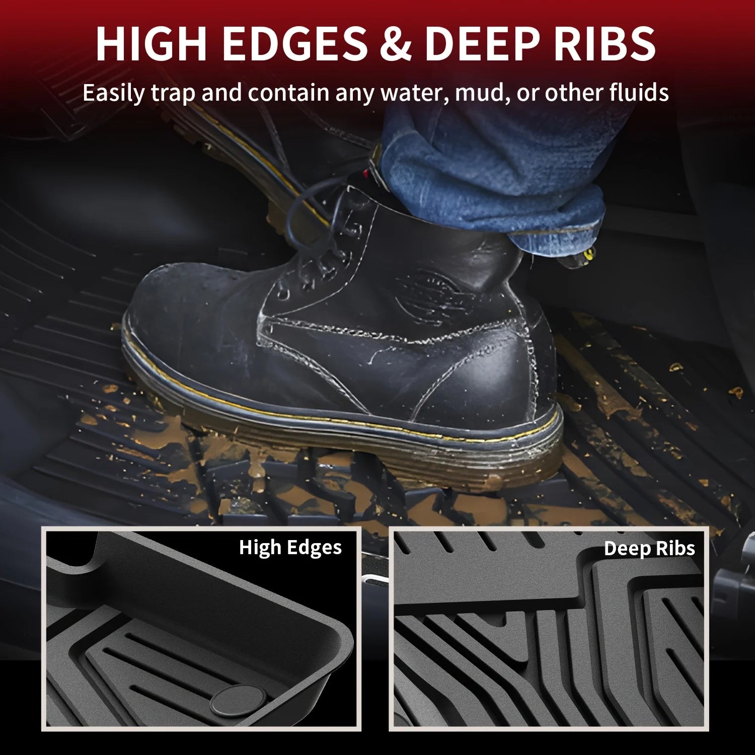 Jetour T2 — 3D TPE Floor Mats & Cargo Liner Set (2024–2026)