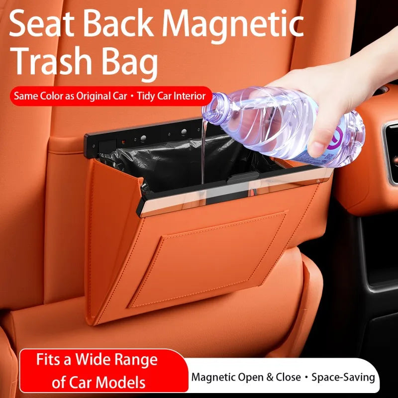 Avatr 06 / 07 / 11 / 12 — PU Leather Magnetic Seat Back Rubbish Bin
