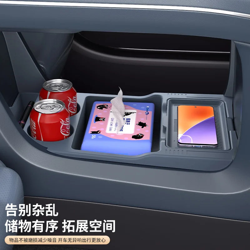NIO EL8 — Dual-Layer Silicone Centre Console Storage & Glasses Organiser Tray (2026)