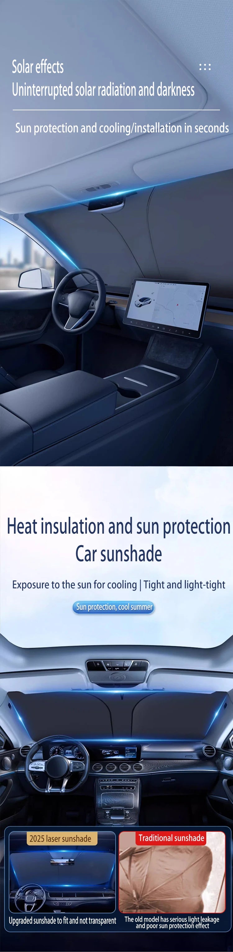 Car Sun Visor Front Windshield Sunshade – Heat Insulation | For Jetour Traveller / T2 (2023–2026)