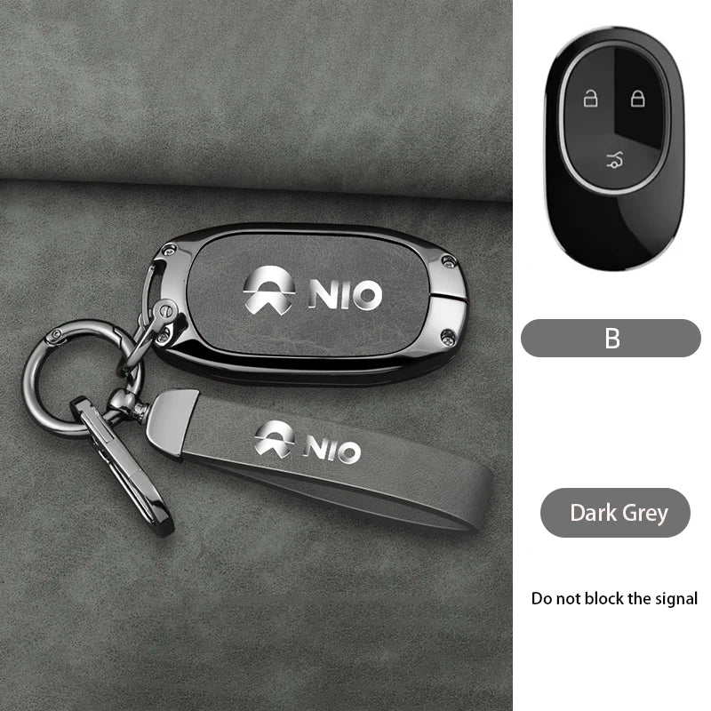 NIO  — Zinc Alloy Key Fob Case & Keychain Cover