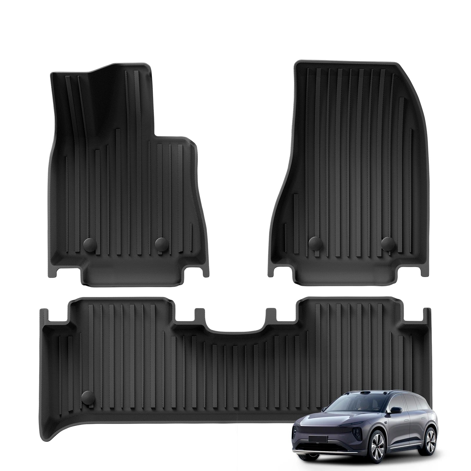 NIO EL6 — 3D TPE Floor Mats & Boot Cargo Liner, LHD All-Weather Set
