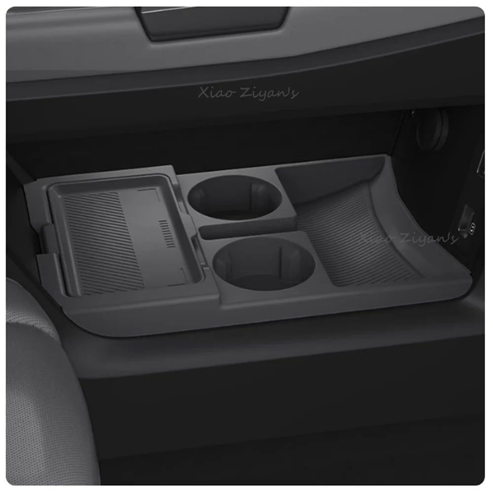 Jetour T1 — Centre Console Storage Box, Wireless Charging Pad & Cup Holder Cover (2024–2026)